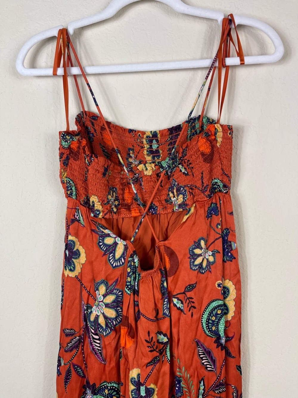 Anthropologie Maeve Floral Cross-Back Maxi Dress Size MP - Picture 9 of 12